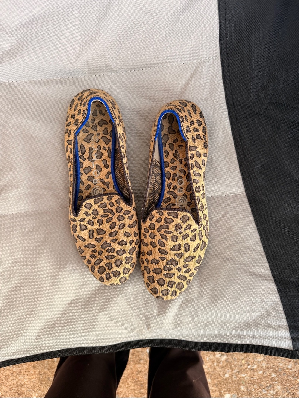 Rothy’s Leopard Print Women’s Slip-On Flats - Tan